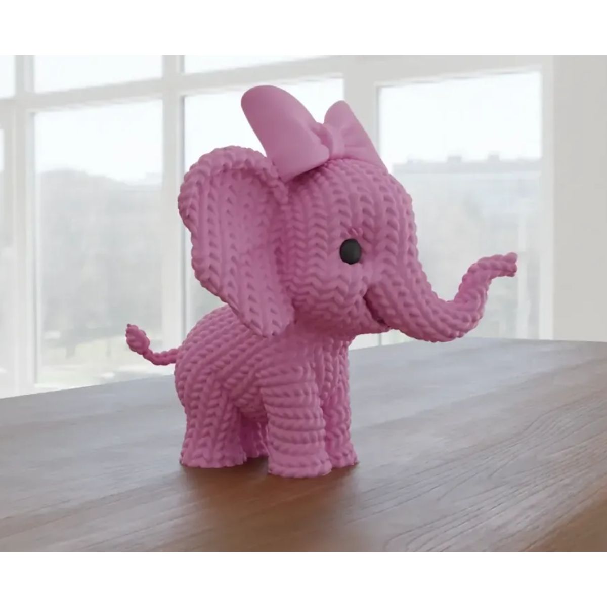 GENERICO - Figura Elefante adorable de punto