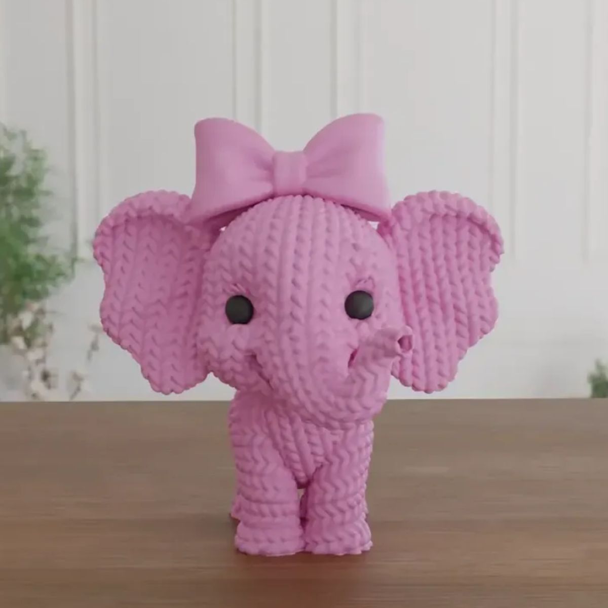 GENERICO - Figura Elefante adorable de punto