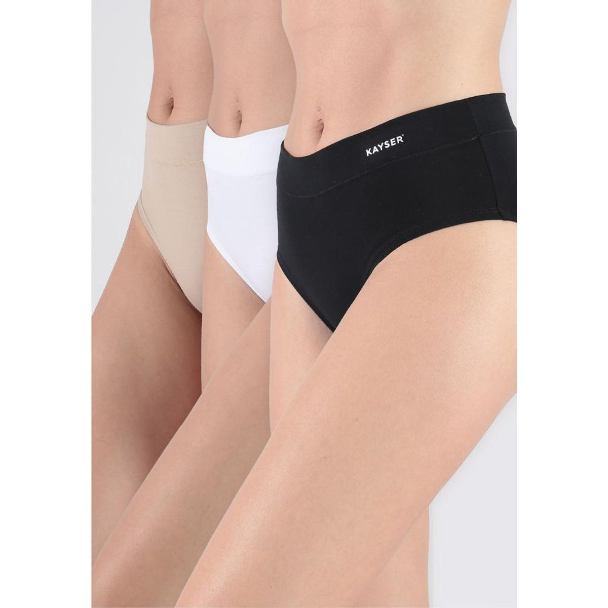 KAYSER - Pack 3X Calzon HI-Leggs Algodón P31180-SUR Kayser.