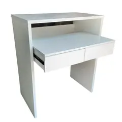 GENERICO - Escritorio Cubierta Móvil Laminado Compacto con 2 Niveles Y 2 Cajoneras.