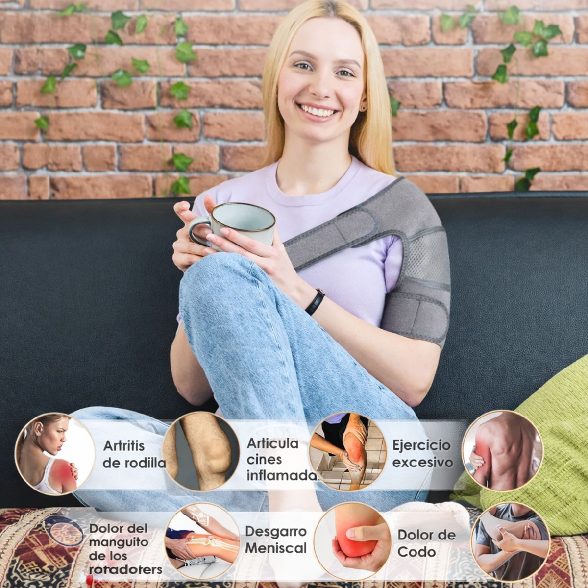 GENERICO - Rodillera 3 en 1 Calefacción, Vibración y Masaje Dolores