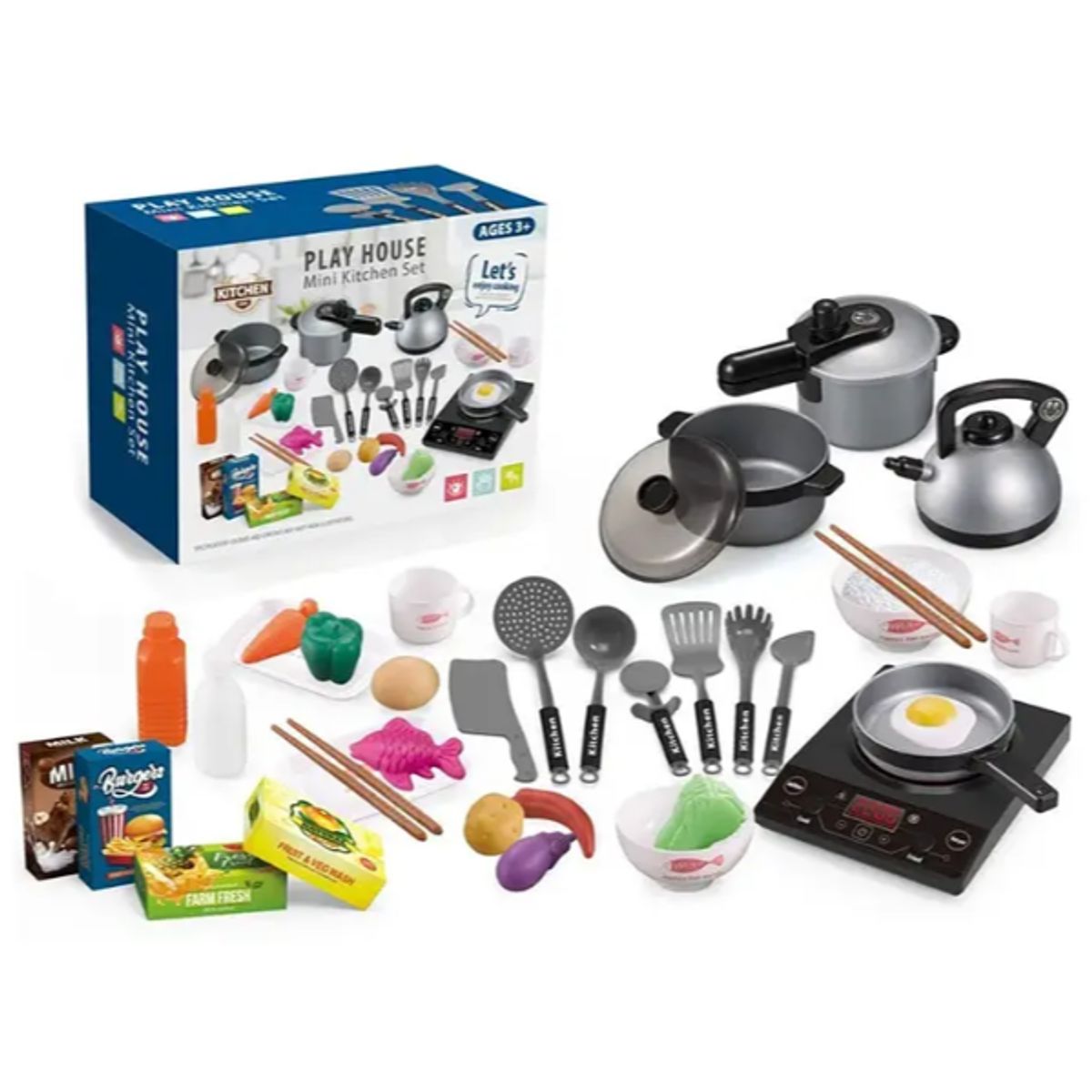 GENERICO - Set Juego De Cocina Elementos De Cocina Juguete Para Niñas