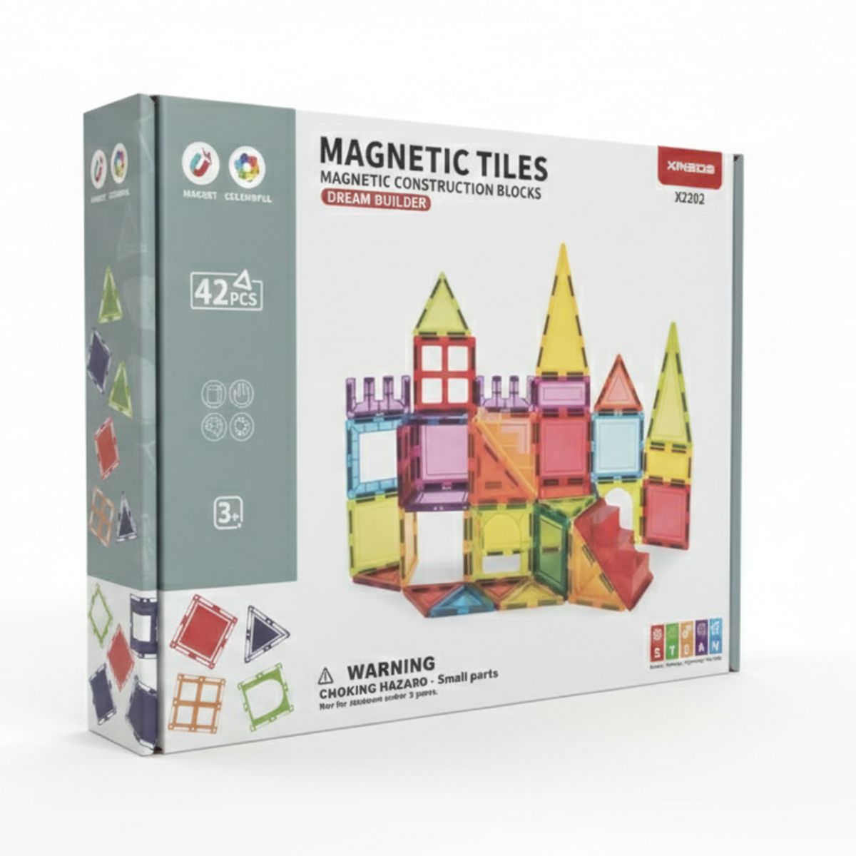 GENERICO - Bloques Magnéticos Constructor 42 piezas Rompecabezas