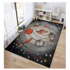 SMARTY XPERIENCE - Alfombra Lisa Infantil Modelo Universe Gray 120x180 CM