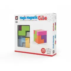 GENERICO - Cubo Magnético Puzzle Rompecabezas 7 piezas 108 Desafios