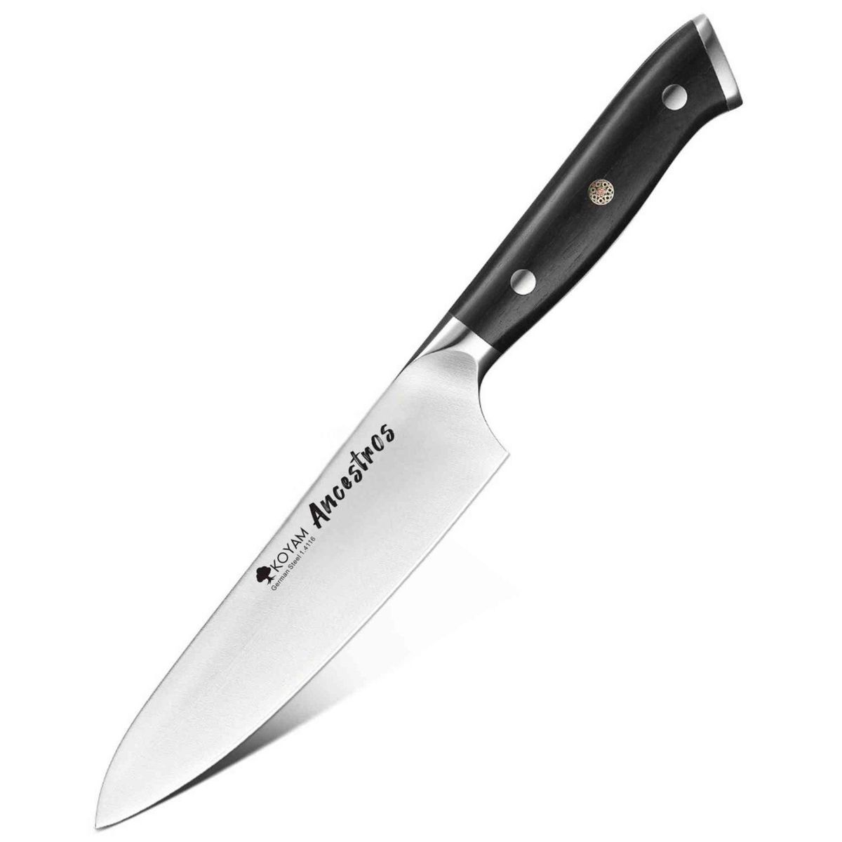 KOYAM - Cuchillo Multiuso Ancestros 13,3cm Acero Alemán Mango G10
