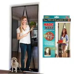 GENERICO - Malla Mosquitera Magnética Para Puertas 150x130cm Magic Mesh