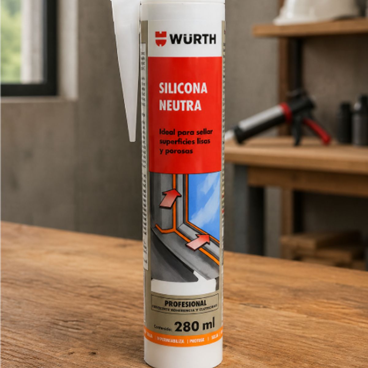WURTH - Silicona Neutra Toffee 280 Ml. Wurth