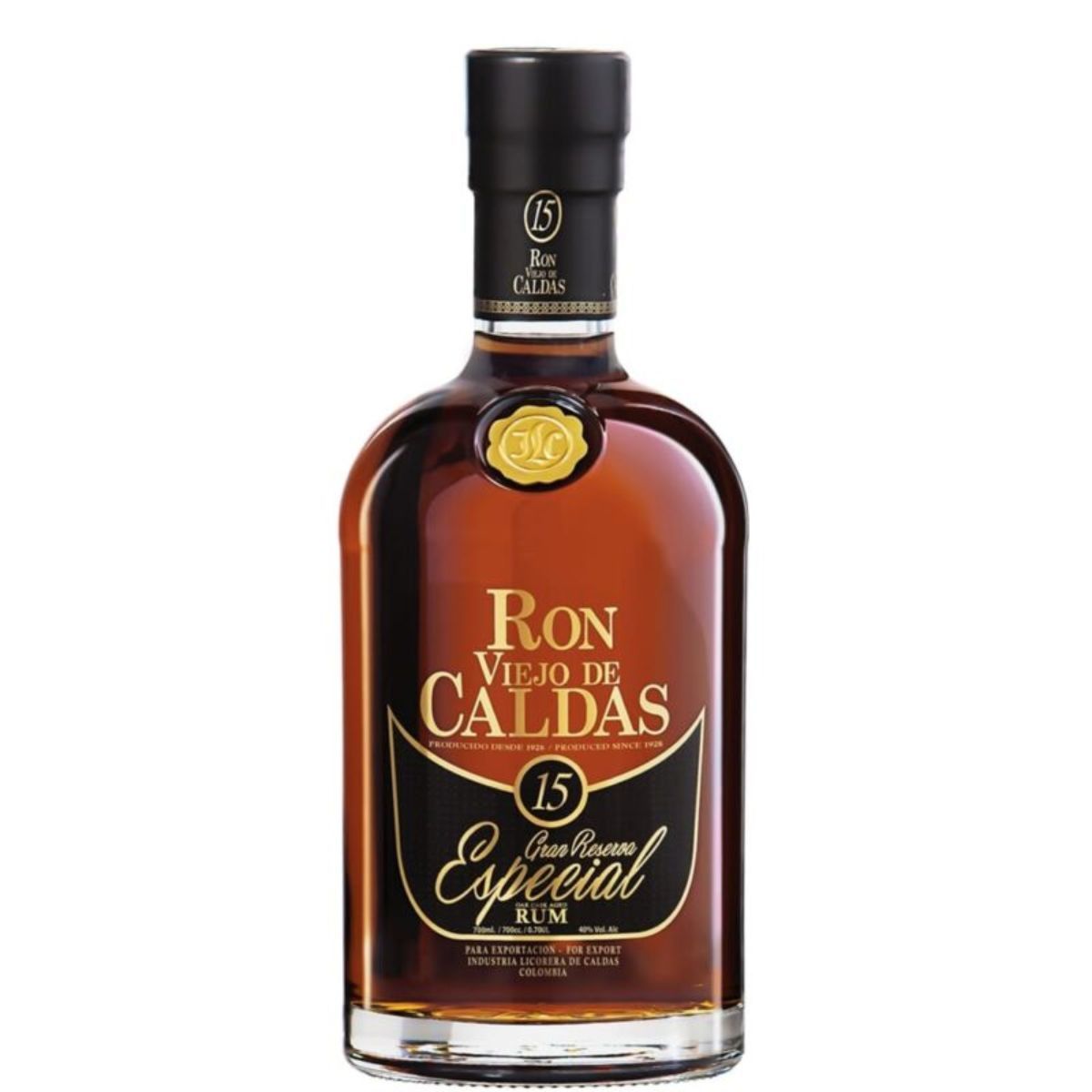 VIEJO DE CALDAS - Ron Viejo de Caldas Añejo 15 Años 700cc