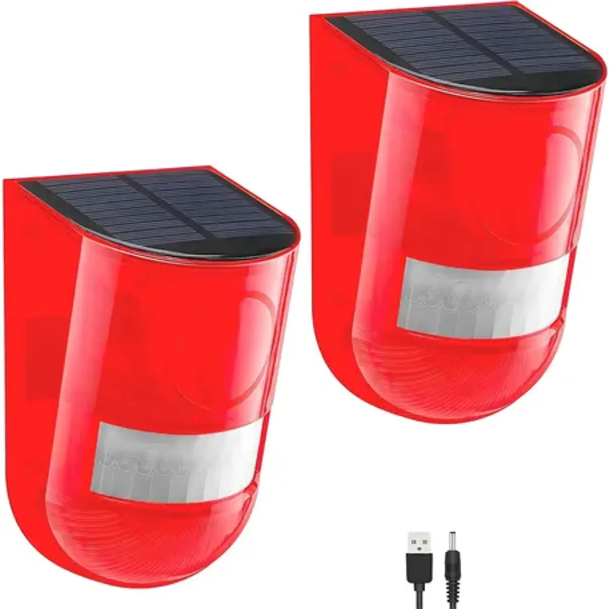 MOVI - PACK 2 ALARMAS SOLAR CON SENSOR DE MOVIMIENTO 129 DB IMPERMEABLE