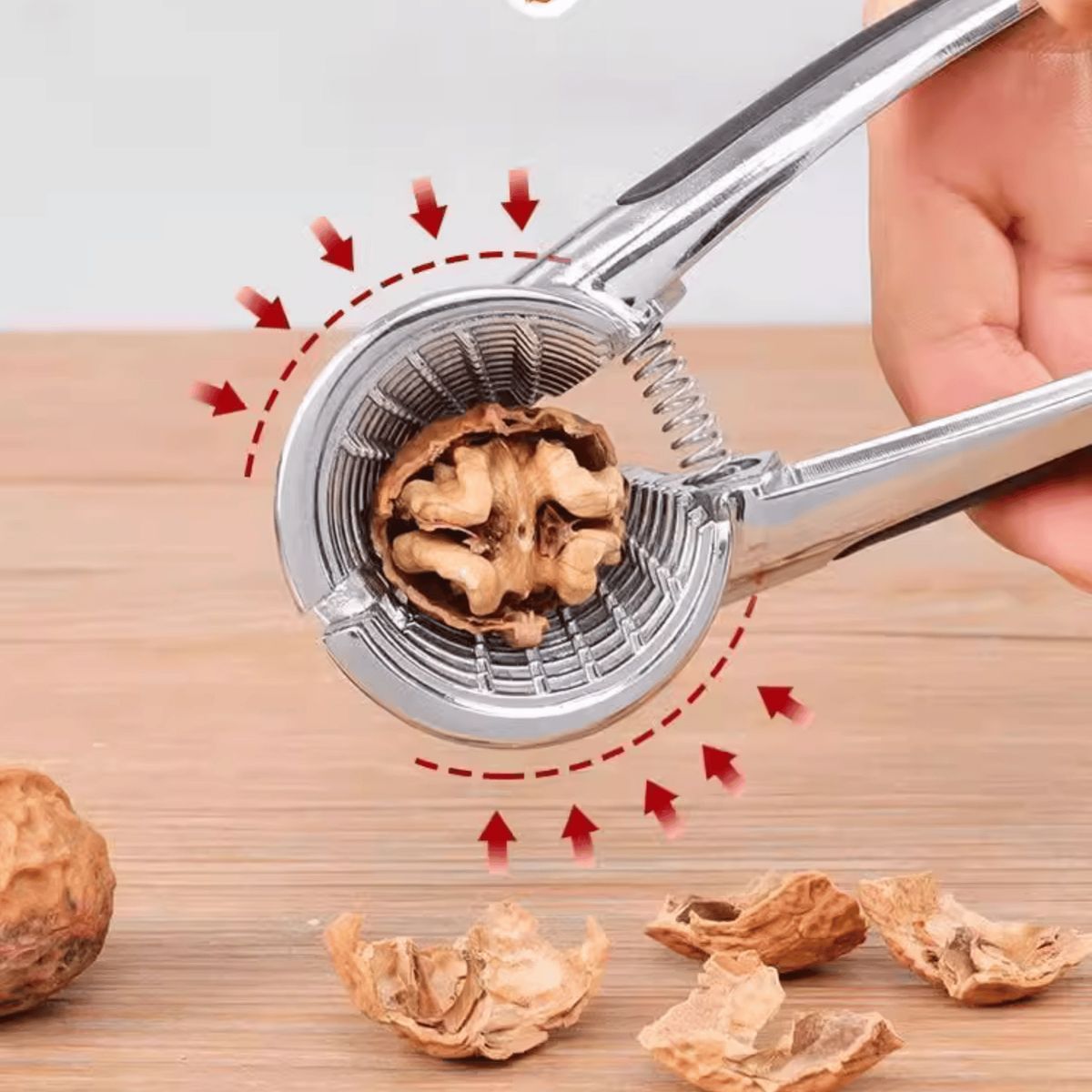 HOMESTAR - Cascanueces Acero Inoxidable Plata