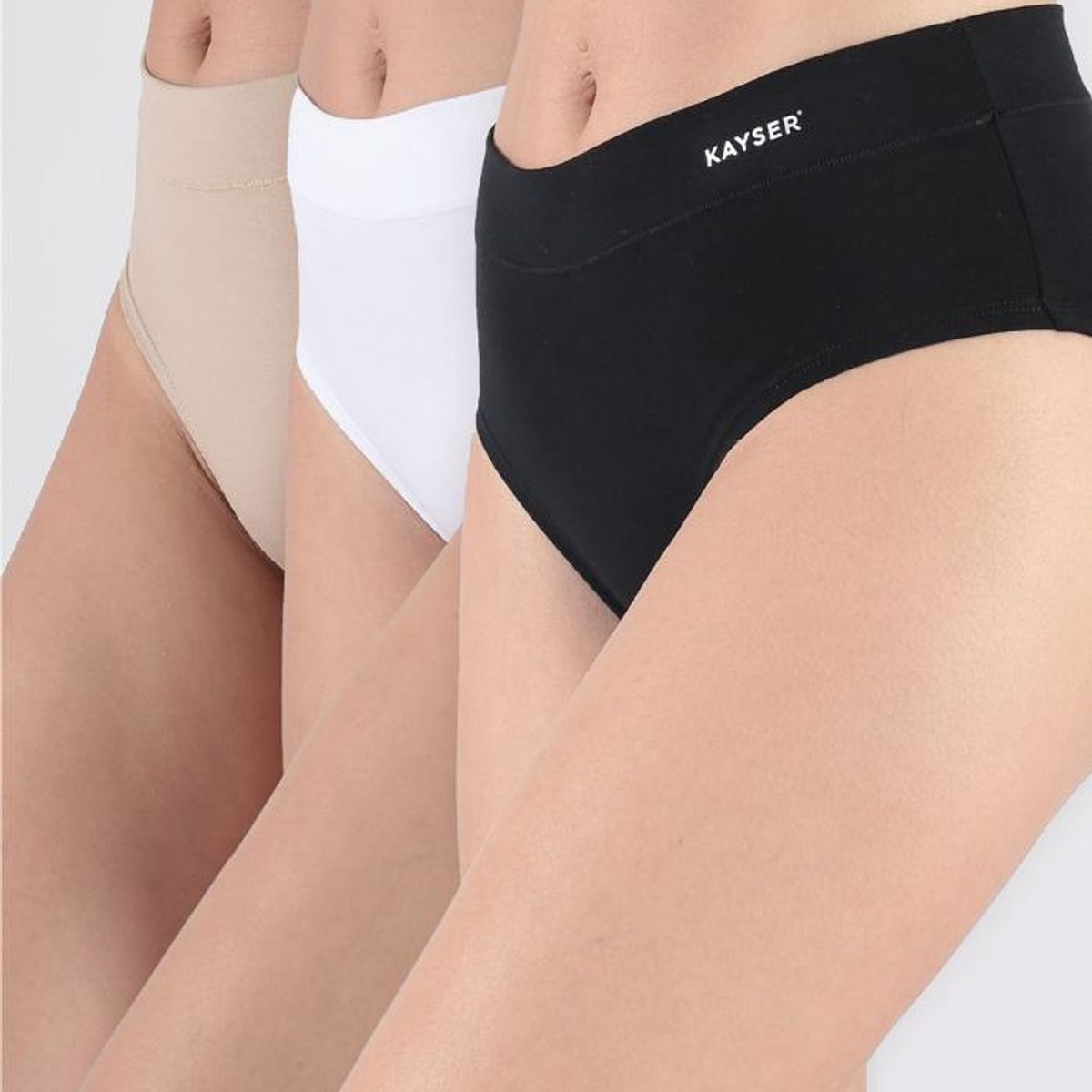 KAYSER - Pack 3X Calzon HI-Leggs Algodón P31180-SUR Kayser.
