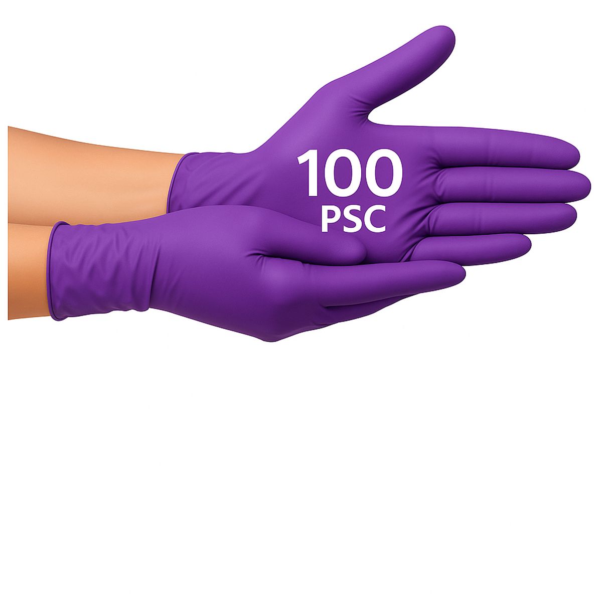 ABENA - Guantes de Nitrilo Examen médico Sin Polvo Abena Púrpura Talla S Multiusos