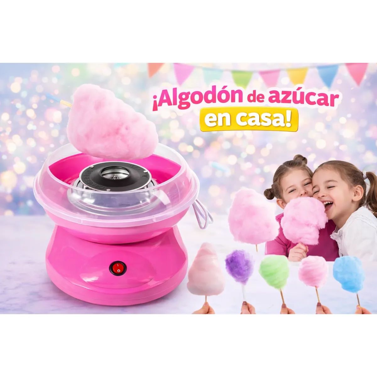 MOVI - Máquina para Hacer Algodón de Azúcar - Fiesta Portátil