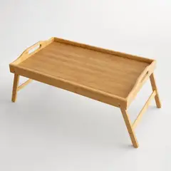 GENERICO - Bandeja para Desayuno Bambu Mesa Plegable