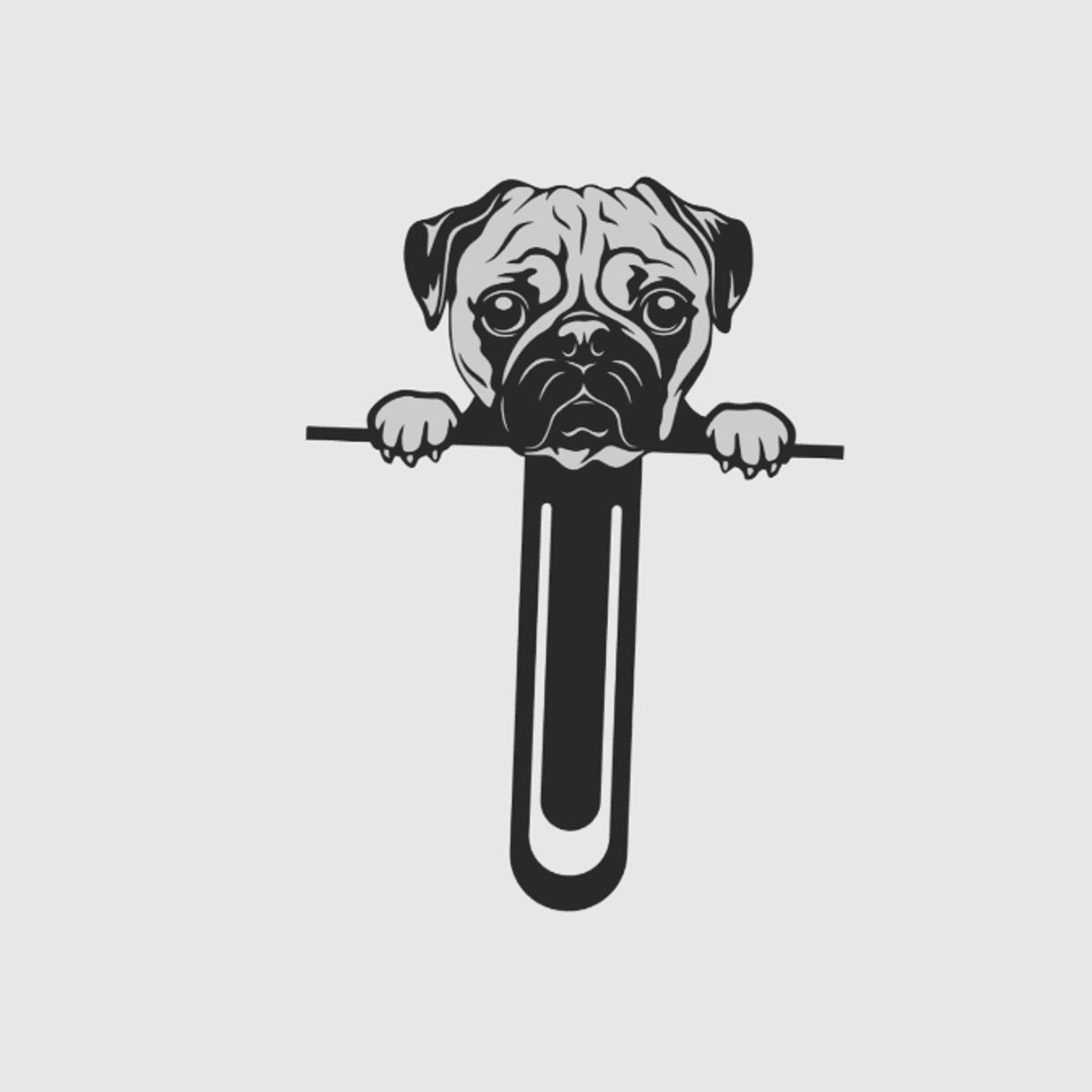 GENERICO - Marcapáginas Perro Pug Adorable