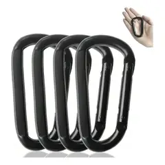 GENERICO - 5 Mosquetón De Mosquetón Forma De D De Para Camping Llaveros