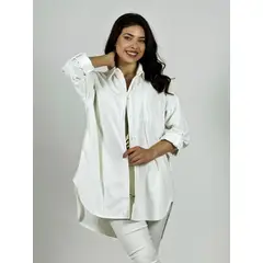 ENIGMATICA BOUTIQUE - Abrigo Cotelé Delgado Alas Brillantes Dorso
