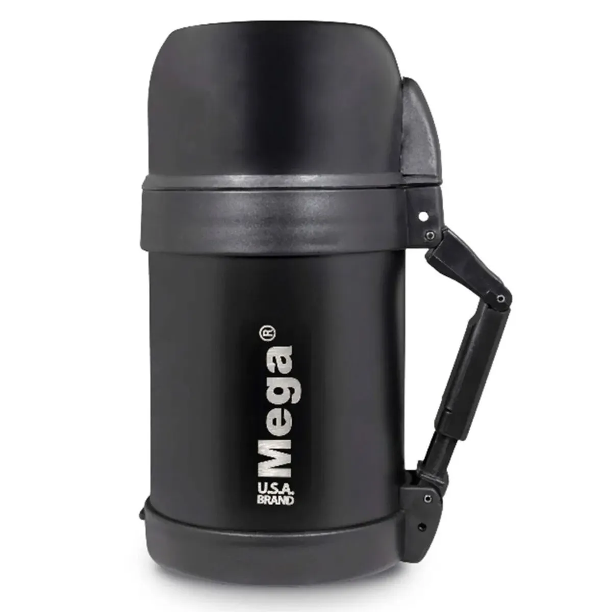 MEGA - TERMO MULTIPROPOSITO 0.8 L  ACERO INOX Negro