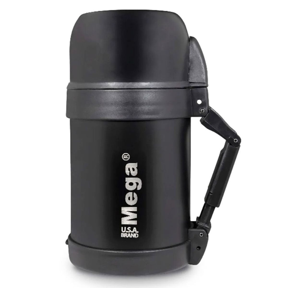 MEGA - TERMO MULTIPROPOSITO 0.8 L  ACERO INOX Negro