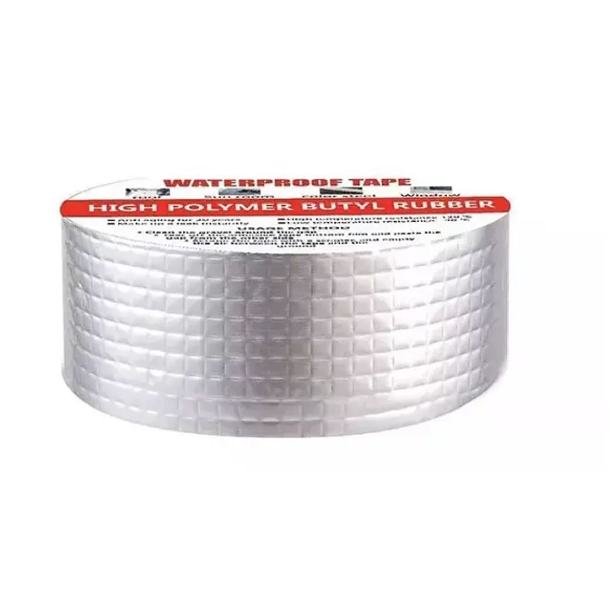 GENERICO - Cinta Selladora Butilo Impermeable Aluminio 5cm X 10mts Plata
