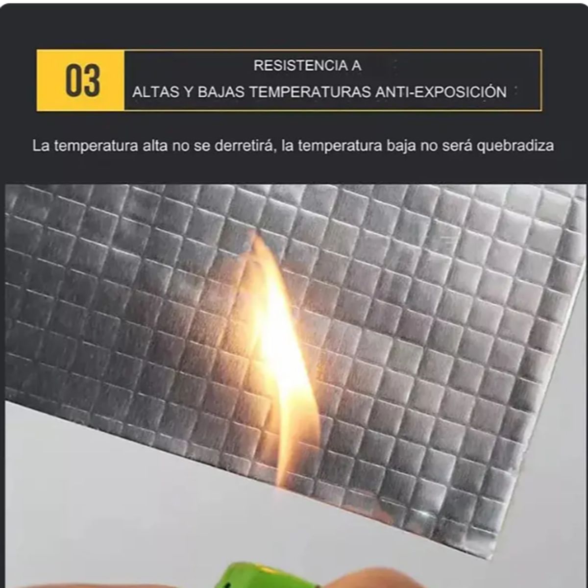 GENERICO - Cinta Selladora Butilo Impermeable Aluminio 5cm X 10mts Plata