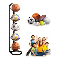 Hogar Estante De Almacenamiento Metal 5 Niveles Multiusos Negro