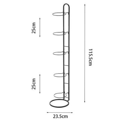 Imagen 2 del producto Hogar Estante De Almacenamiento Metal 5 Niveles Multiusos Negro
