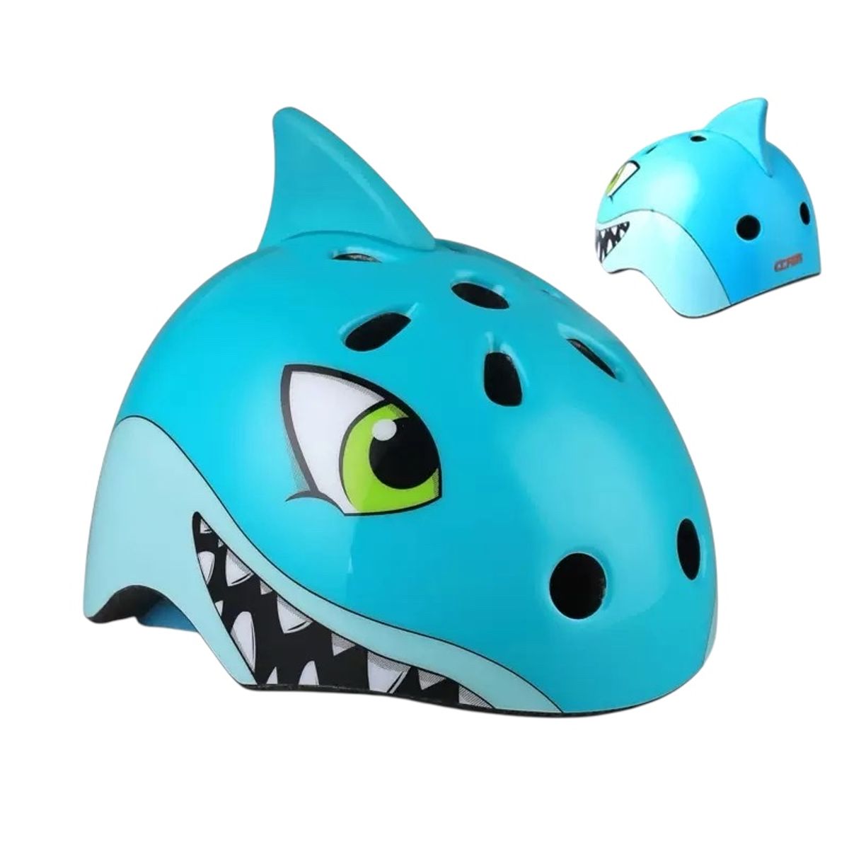 GENERICO - Casco Bicicleta Montar Casco Seguridad Corsa Diseño Animado Para Nino y Nina Color Celeste Talla S