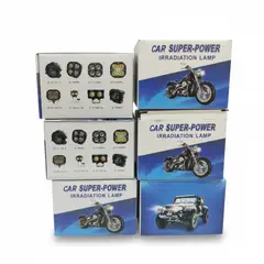 GENERICO - Faros Led Doble Lupa Doble Luz Blanco Para Carro Moto