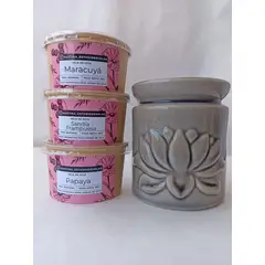 GENERICO - Set Tropical Bliss Quemador de Cerámica + Pack Verano Intenso