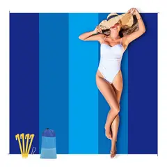 GENERICO - Manta Para Playa 200x210cm Para Picnic Playas Céspe
