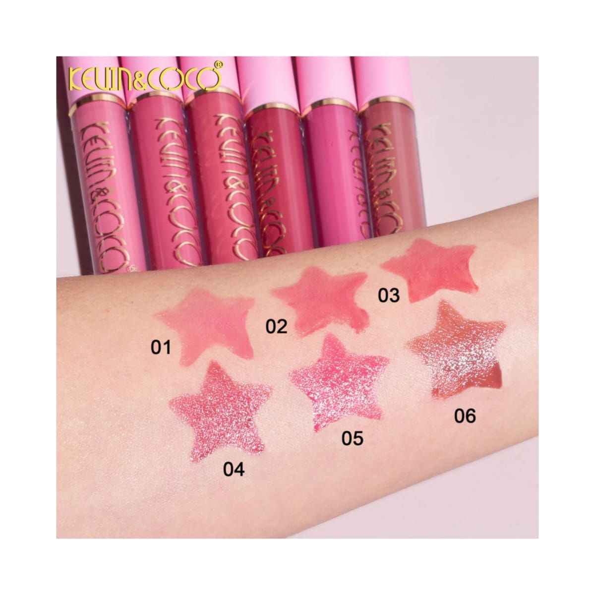 GENERICO - Set De Labiales  Matte 6 Unidades Set Regalo Premium