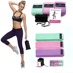 MOVI - SET 3 BANDAS DE RESISTENCIA PARA GLUTEOS Y PIERNAS