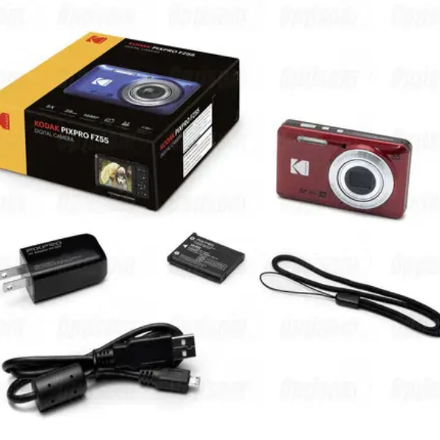 KODAK Kodak PIXPRO FZ55 Zoom 16X - Rojo | Falabella Chile