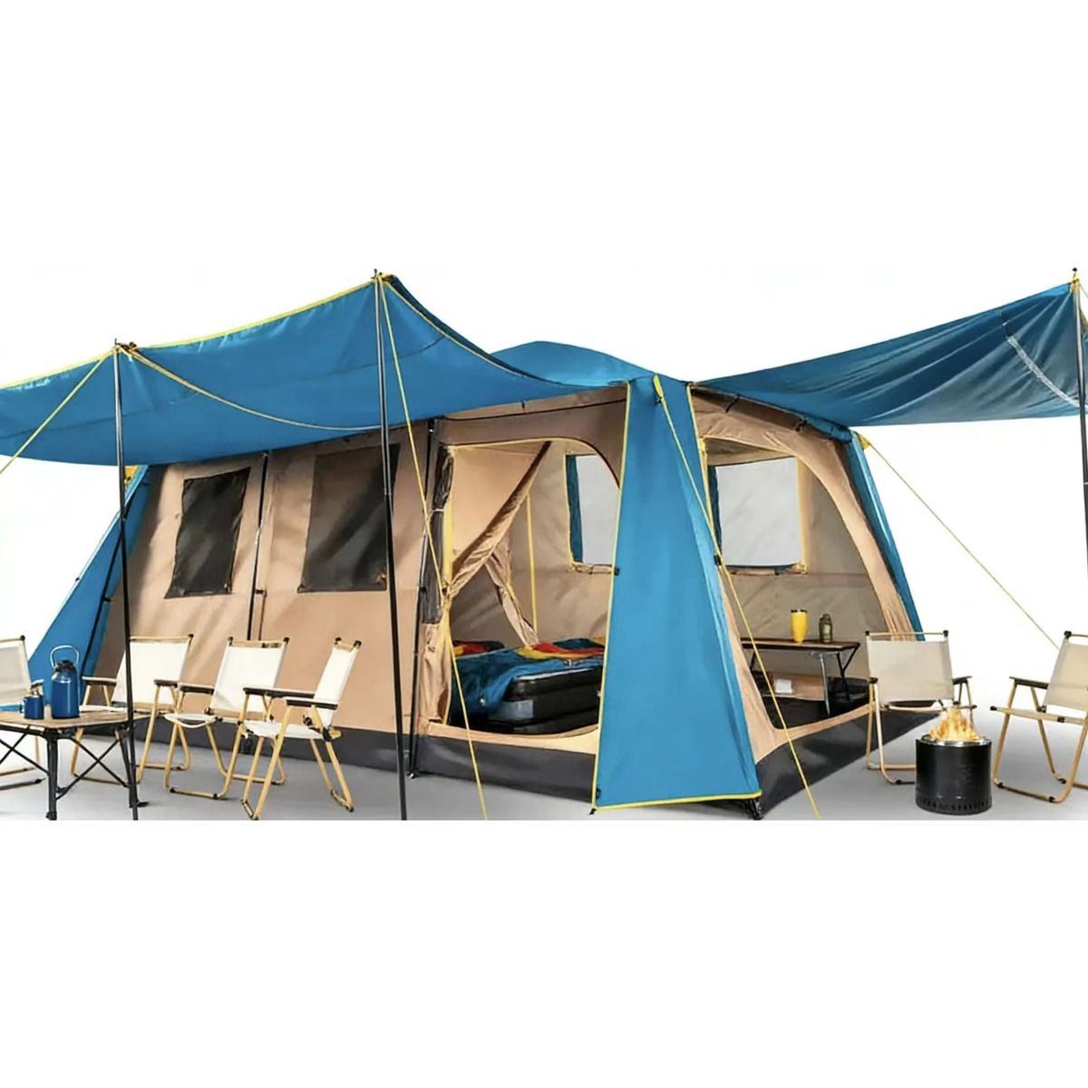 AFVENTURA - Carpa Camping  12 Personas Techo Largo