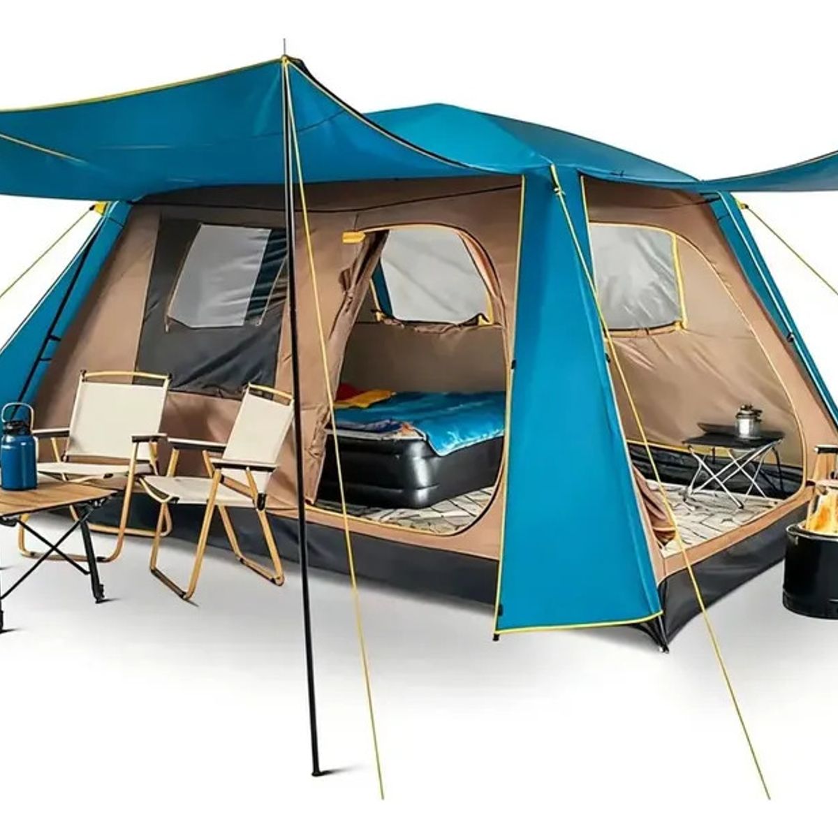 AFVENTURA - Carpa Camping 8 Personas Techo Largo