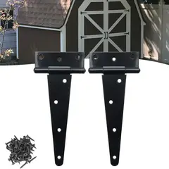 DEKANO - 2pcs Bisagras Alcayata Para Portón En T 8 Pulgadas Antióxid