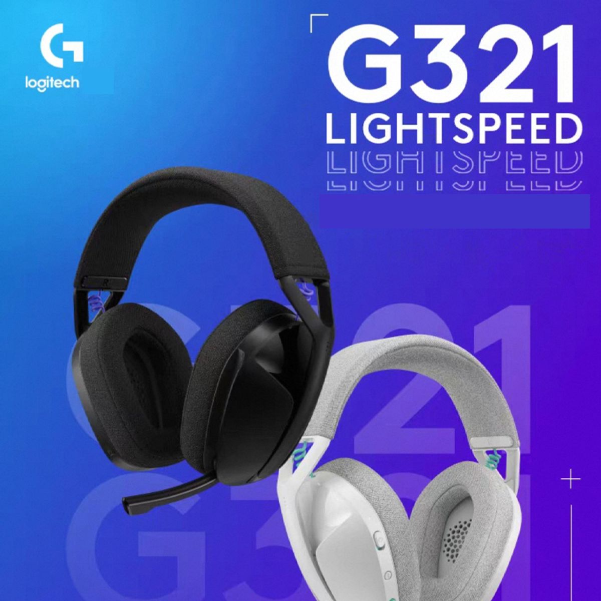 LOGITECH - Audífonos inalámbrico Bluetooth Logitech G321 para juegos Blanco