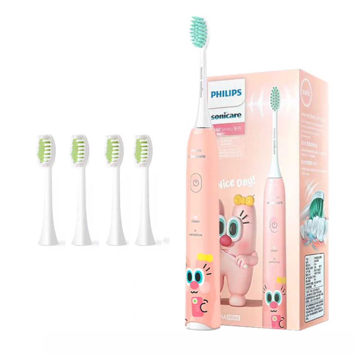 PHILIPS - Cepillo niño Philips Dental Electrico Philips Sonicare HX2446 Rosa