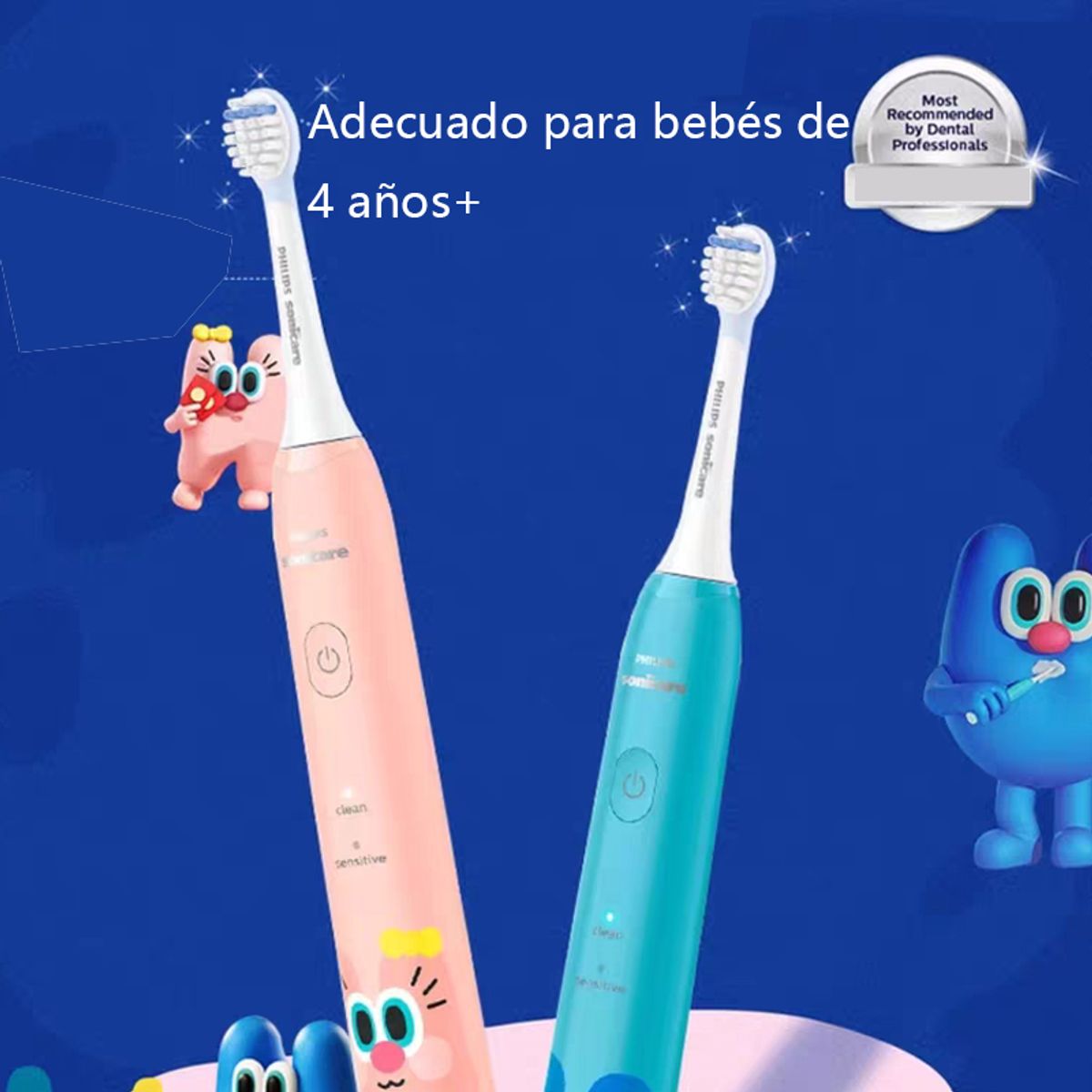 PHILIPS - Cepillo niño Philips Dental Electrico Philips Sonicare HX2446 Rosa