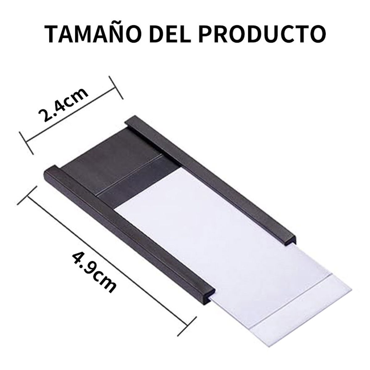 DEKANO - Etiquetas magnéticas 50 etiquetas + 100 hojas de papel blanco + 50 películas protectoras