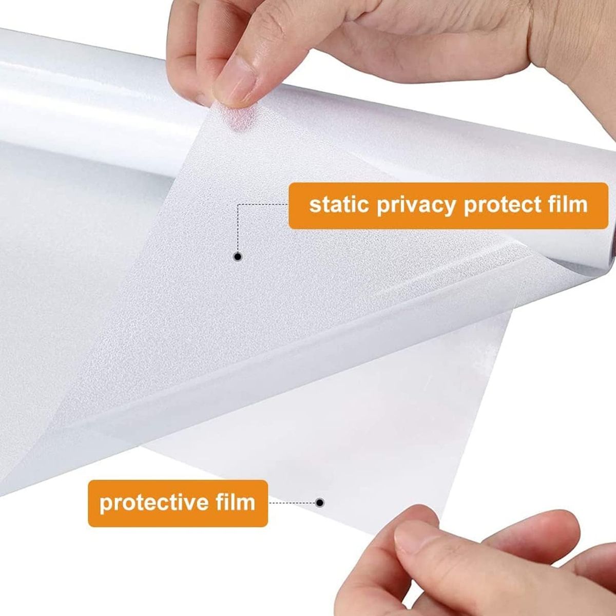 Rollo De Película Para Ventana Esmerilada De 6m x 50cm Con Reverso Adhesivo, marca KUANGYE - Foto 2