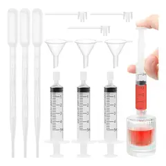 KUANGYE - Kit 10 Dosificador Jeringa Embudo Y Gotero Perfume Decants Transparente