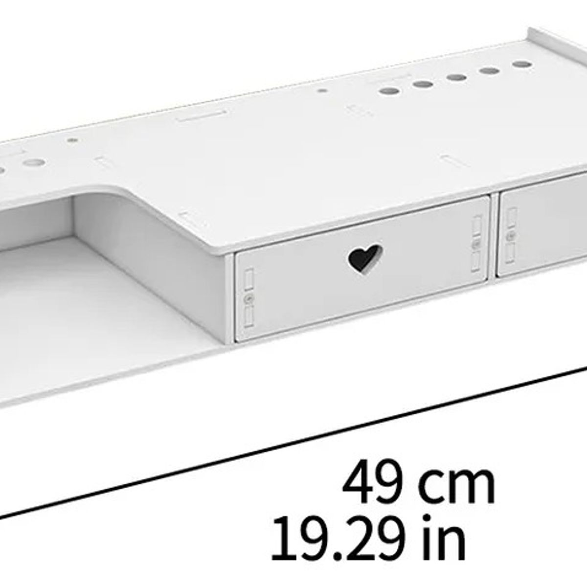 GENERICO - Organizador De Madera Escritorio Soporte Elevador de computadora