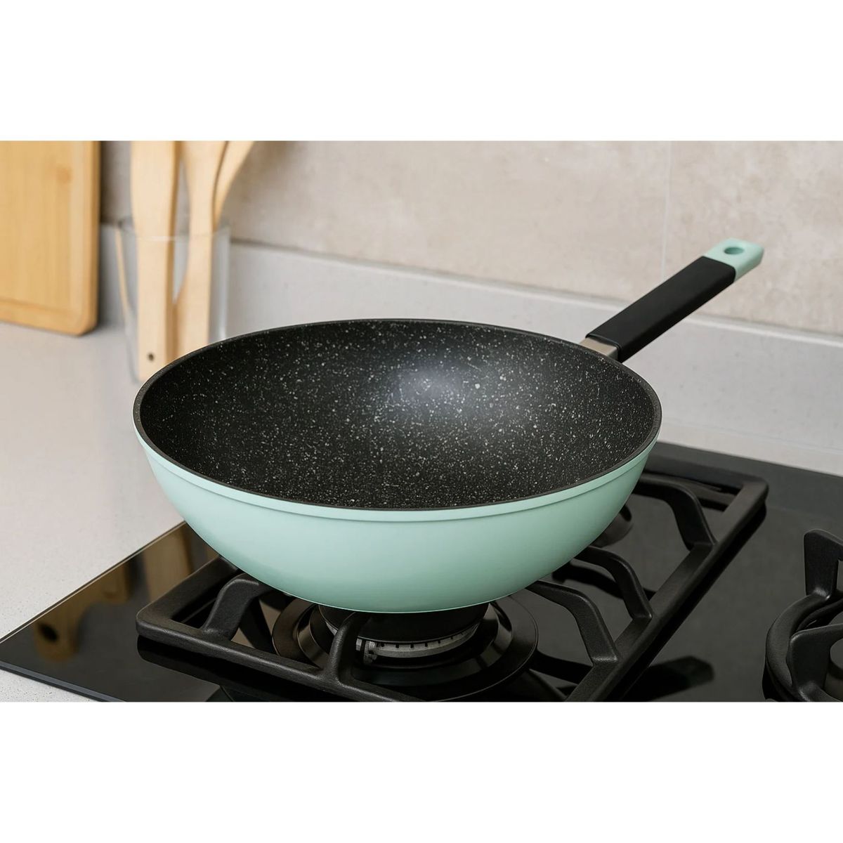KITCHENWARE - Wok Profesional Antiadherente Con Revestimiento Cerámico