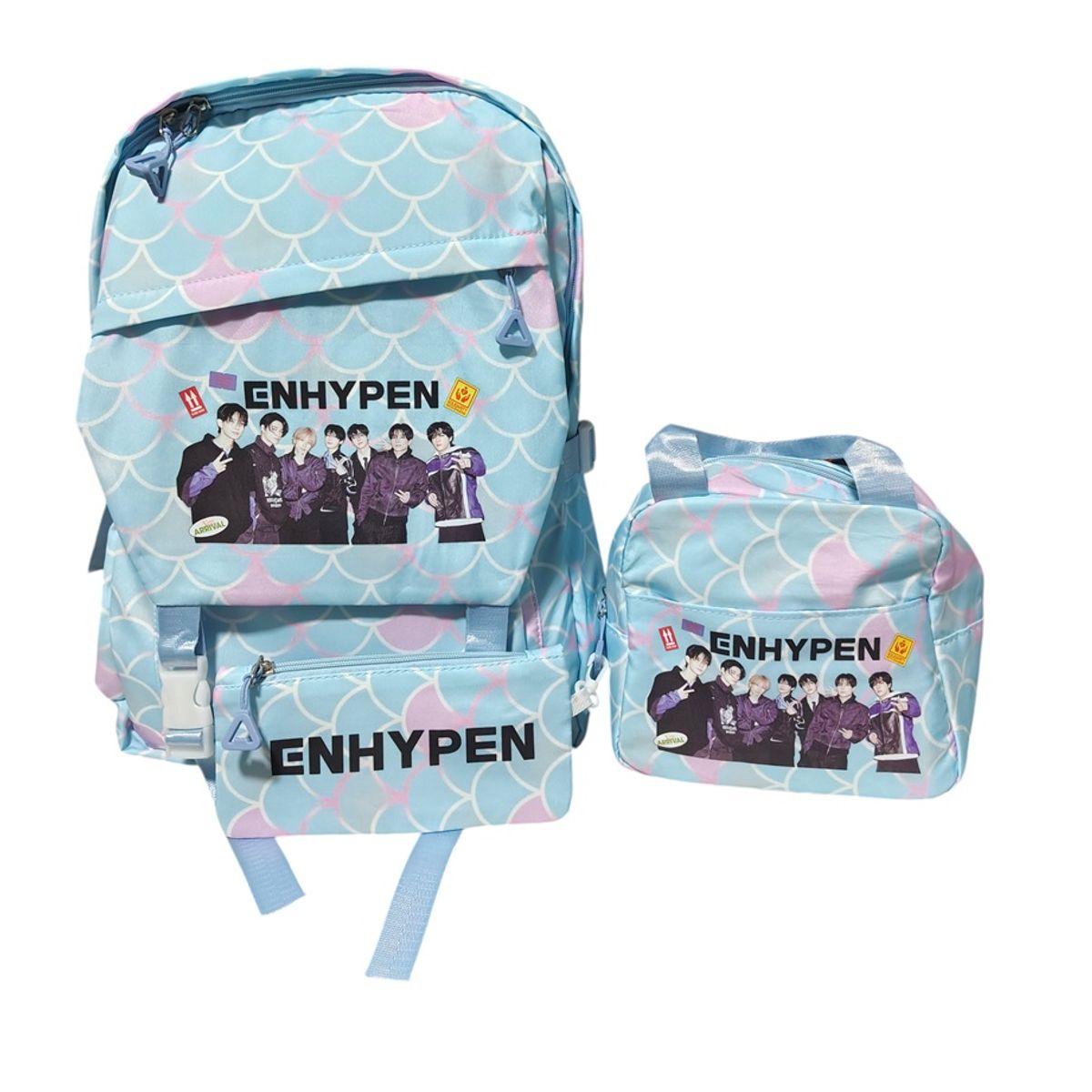 GENERICO - SET MOCHILA ESTUCHE Y LONCHERA K-POP ENHYPEN