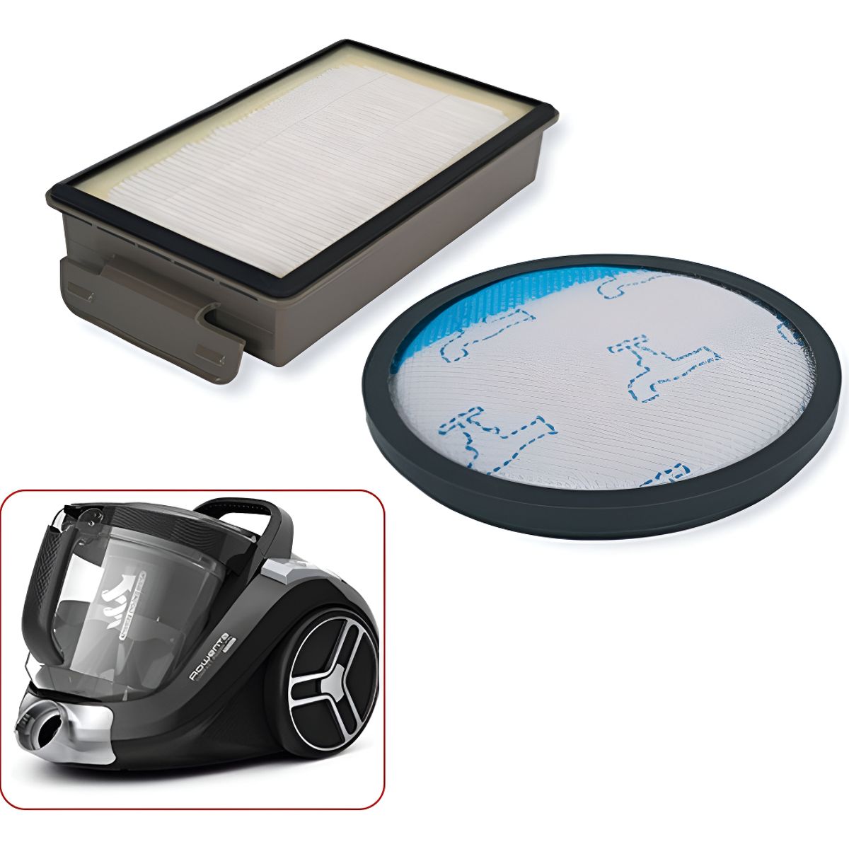 GENERICO - Filtro Genérico Para Aspiradora Rowenta Compact Power Ro3715