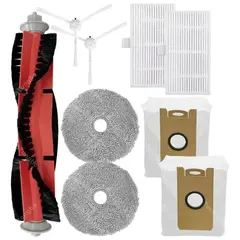 GENERICO - Repuestos Lydsto W2 Rodillo Cepillos Filtros Hepa Mopas 9pcs