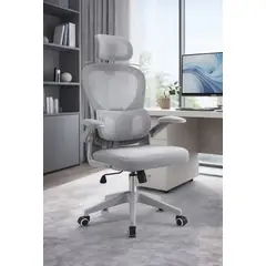 COSAS CASA - Silla Ergonomica de Oficina para Escritorio Gris